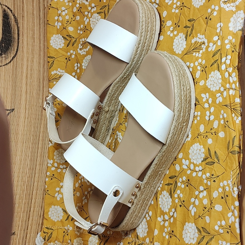 Open Toe Ankle Buckle Strap Casual Platform Sandal